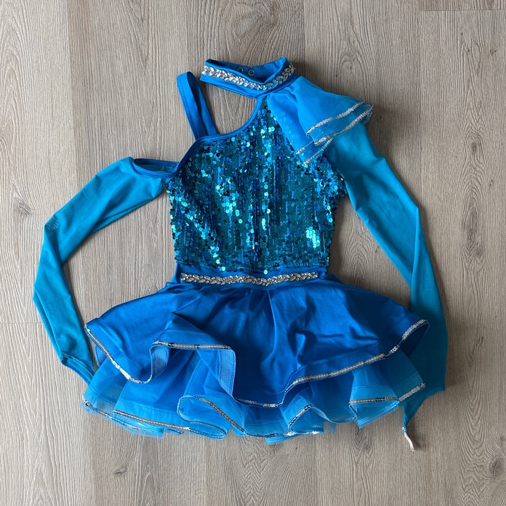 Sparkling Blue Sequin Kids Costume